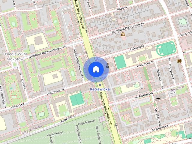 Nowoczesne mieszkanie przy metrze Racławicka