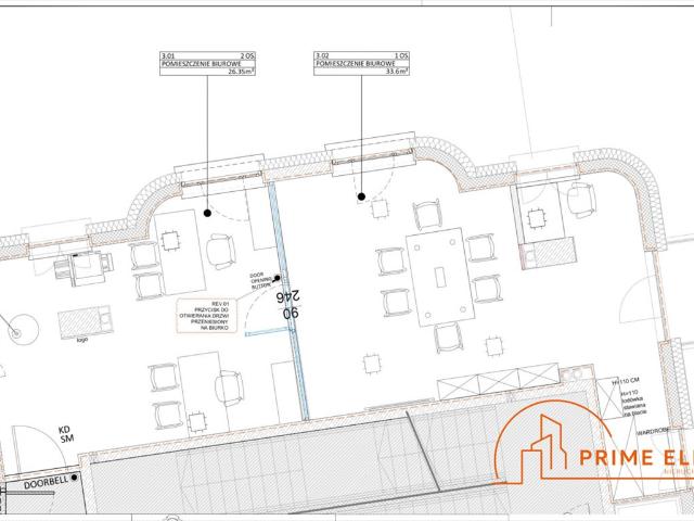 Nowoczesne biuro 75 m2 z balkonem w Śródmieściu zapraszam
