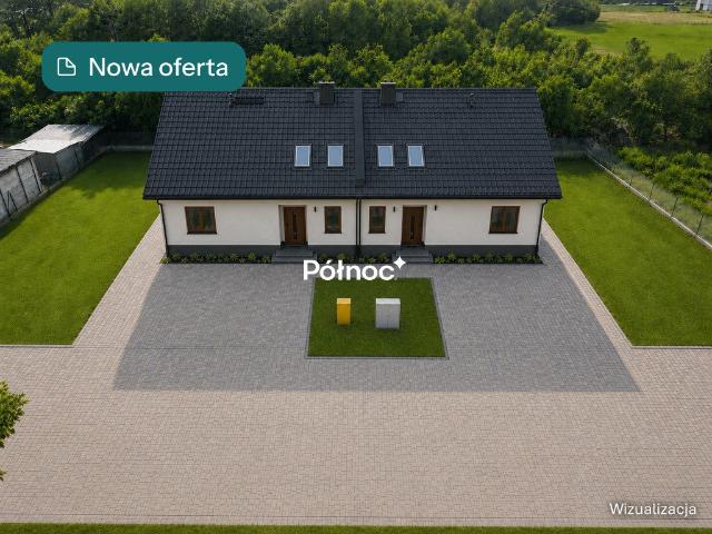 Nowoczesne bliźniaki 120 m² z garażem i ogrzewaniem gazowym