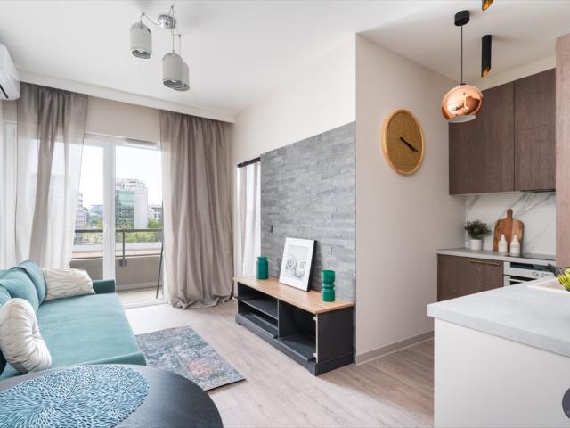 Nowoczesne 28 m² na Mokotowie z loggią i klimatyzacją