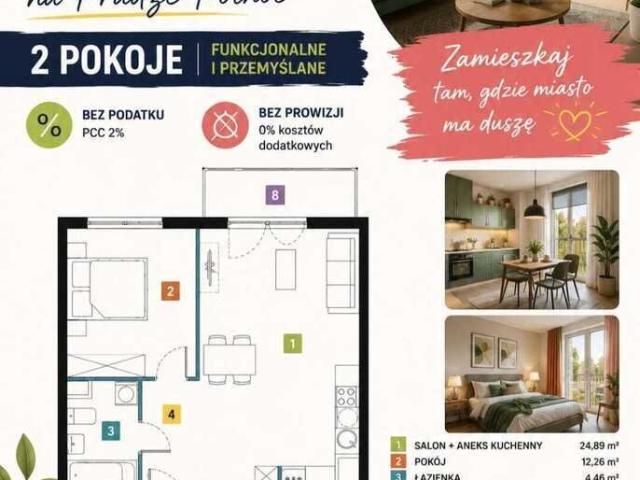 Nowoczesne 2 pokoje z balkonem, blisko centrum Warszawy