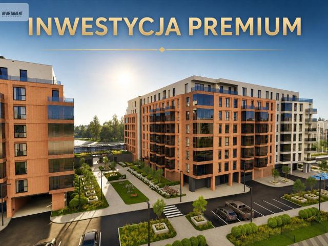 Nowoczesne 2 pokoje z widokiem na Motławę, balkon