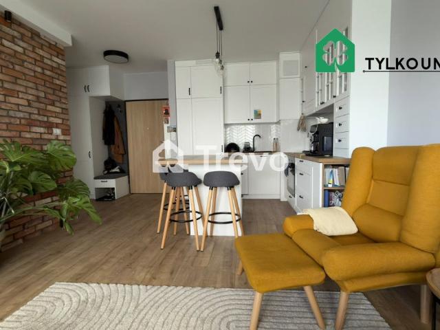 Nowoczesne 2 pokojowe mieszkanie 43 m² z dużym balkonem