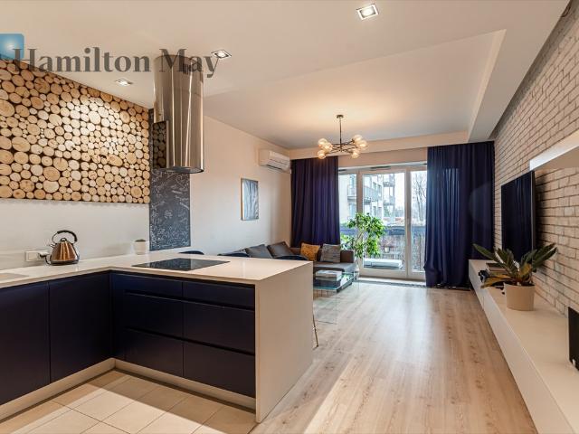 Wynajmę nowoczesne 56 m² mieszkanie na Mokotowie z balkonem