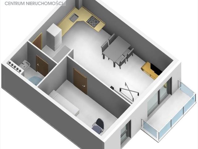 Nowoczesne 2 pokojowe mieszkanie w Piła, 41,46 m²