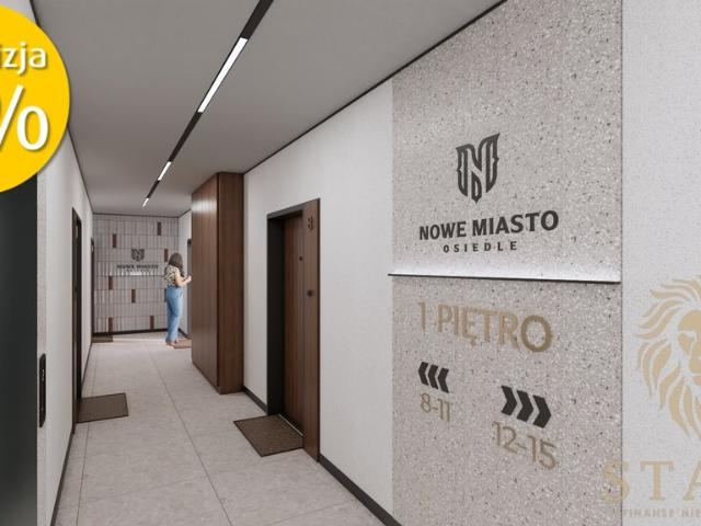 Nowoczesne 2 pokojowe mieszkanie z balkonem i komórką w Stargard