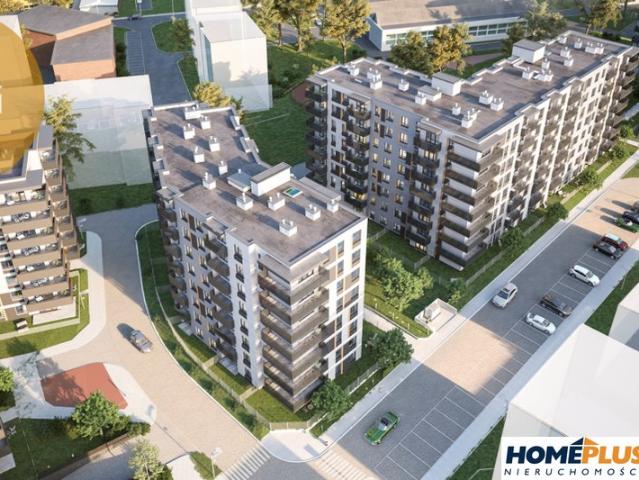 Nowoczesne 2 pokojowe mieszkanie z balkonem i miejscem garażowym