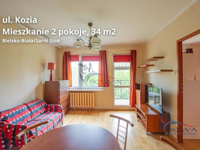 Nowoczesne 2 pokojowe mieszkanie z balkonem i pełnym wyposażeniem