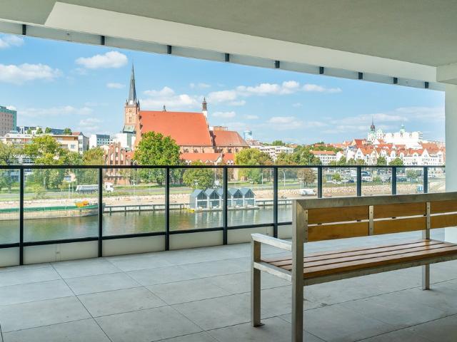Nowoczesne 2 pokojowe mieszkanie z widokiem na Odrę i garażem