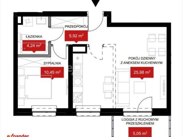 Nowoczesne 2 pokojowe mieszkanie nad Odrą w Wrocławiu