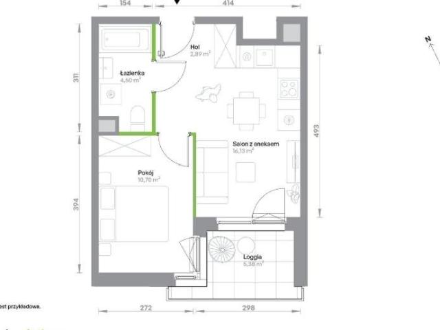 Na sprzedaż nowoczesne 34 m² w inwestycji bez PCC
