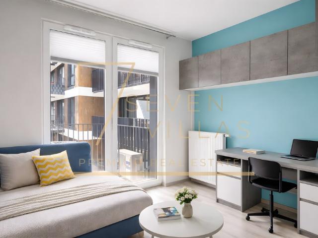 Nowoczesne 36 m² na Mokotowie z balkonem i klimatyzacją