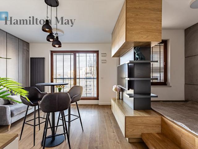 Nowoczesny 33 m² apartament z balkonem i parkingiem