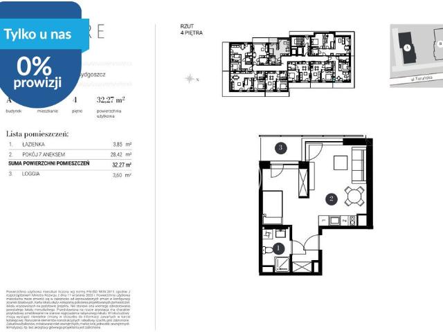 Nowoczesne 33,25 m² na sprzedaż w Bydgoszczy!