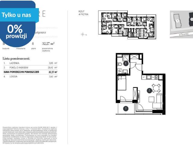 Zapraszam do nowoczesnego 33,29 m² z tarasem i panoramicznym widokiem