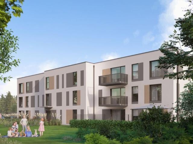 Nowoczesne 3 pokojowe mieszkanie z ogrodem 42,57 m² na Wilkowyju