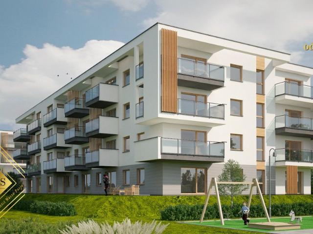 Nowoczesne 3 pokojowe mieszkanie z ogrodem w Park Małopolska