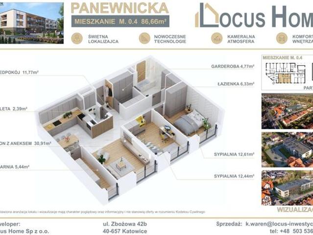 Nowoczesne 3 pokojowe mieszkanie z OGRÓDKIEM