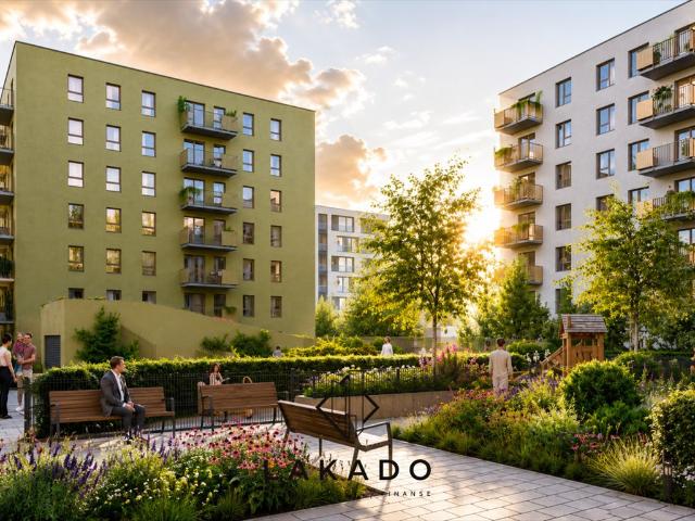 Nowoczesne 3 pokojowe mieszkanie z balkonem 48,05 m² w Krakowie