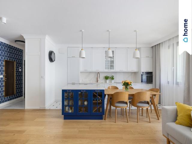 Nowoczesne 3 pokojowe mieszkanie z biokominkiem i balkonem