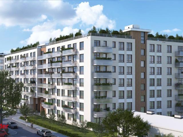 Nowoczesne 3 pokojowe mieszkanie z dużym balkonem i ogrodami na dachu