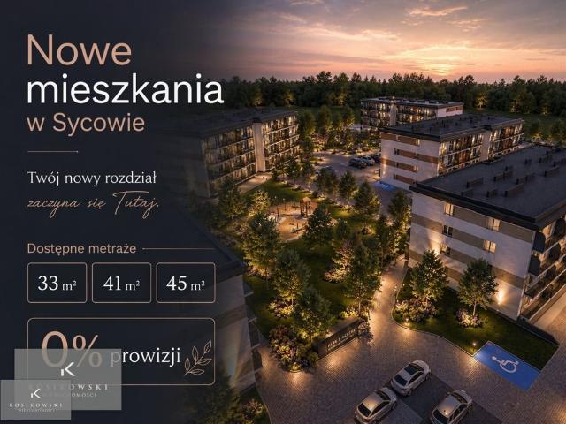 Nowoczesne 41m2 z balkonem w Sycowie bez prowizji