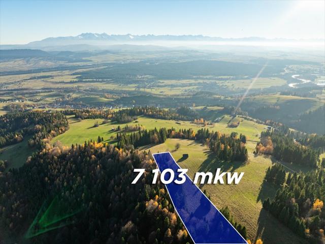 Działka z panoramicznym widokiem na Tatry – 71 arów
