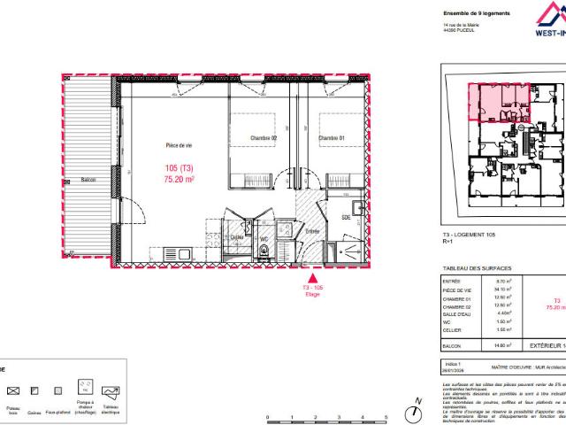 Nozay Vente Appartement 44