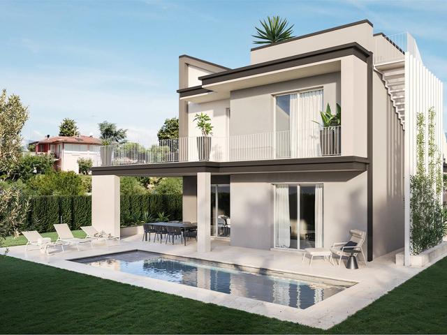 Nuova Villa Moderna di 3 Camere da Letto con Piscina Privata. 188m² Moniga del Garda