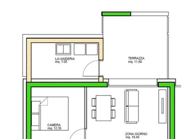 Nuova costruzioneelegante appartamento di 2.5 locali a Biasca