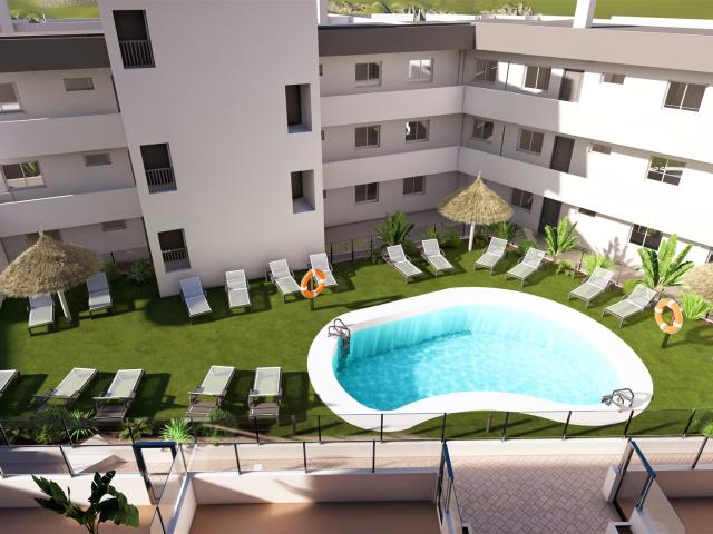 Nuevo apartamento de 2 dormitorios en la primera planta con. 79m² Cómpeta