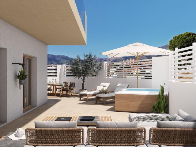 Nuevo apartamento moderno de 1 dormitorio con instalaciones tipo resort en Los Pacos, Fuengirola