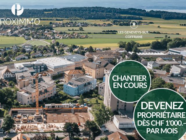 NUR 10 MINUTEN VON NEUCHÂTEL – WERDE EIGENTÜMER AB CHF 1.000.– PRO MONAT