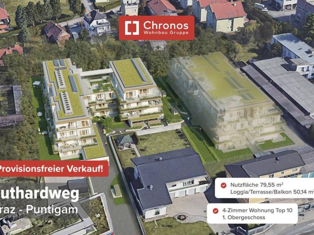 Nur 4.000€/m² für eine 4 Zimmer Neubauwohnung in Graz Puntigam!