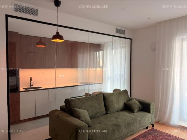 Nusco City Faza 2, 2 camere lux, etaj 9, 55 mp, prima închiriere, terasa, cochet