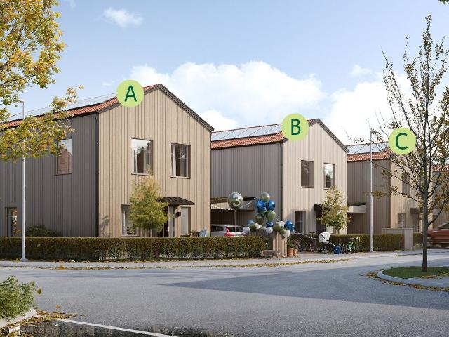 Nyproduktion till salu i Falkenberg Kedjehus Kvartetten Nybyggnation | Länsförsäkringar Fastighetsförmedling