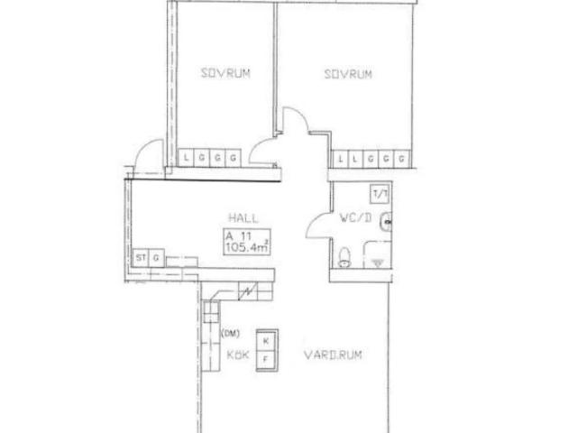Nyrenoverad lägenhet 105 m² 12 742 kr