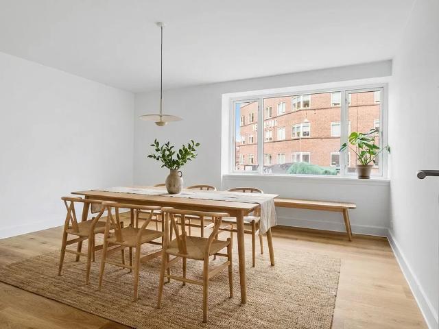 Nyrenoveret 3 værelses på 106 m2 midt i byen – moderne køkken, gæstetoilet og bykig