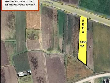 OCASIÓN: VENDO TERRENO DE 1,830 M² PISTA PRINCIPAL PARA NEGOCIO O VIVIENDA, CON TITULO DE PROPIEDAD