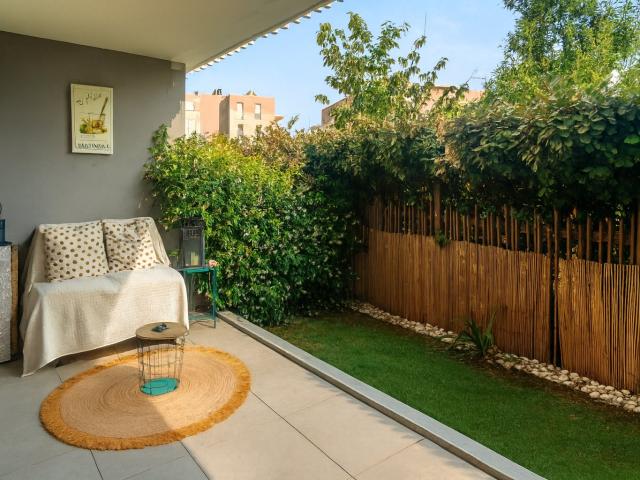 Occitanie Montpellier, appartement T2 premium de 44 m2, jardin privatif