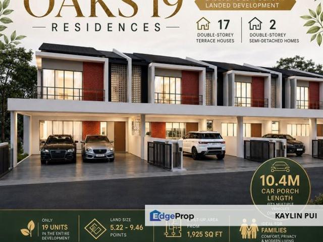 Oaks 19 – Double Storey Terrace / Semi Detached Arang Road, Batu Kawa Open for Booking