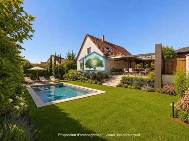 OBERMODERN 67 Maison 156 m² avec Terrasse couverte 70m², Garage et Jardin sur 6.45 ares