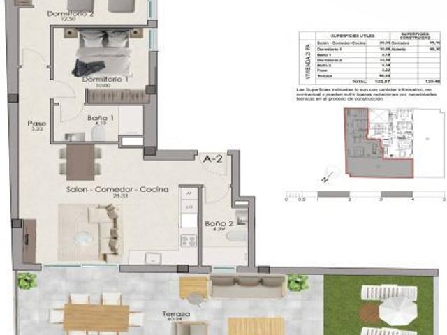 OBRA NUEVA DE 2 DORMITORIOS EN SANTA POLA