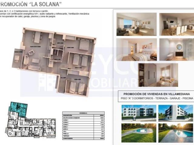 OBRA NUEVA EN VILLAMEDIANA RESIDENCIAL LA SOLANA con eficiencia Enérgetica AA