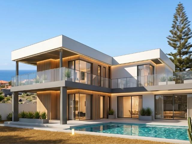 Obra Nueva – Villa de Lujo Turn Key con Piscina Infinita y Vistas al Mar | Candelaria, Tenerife