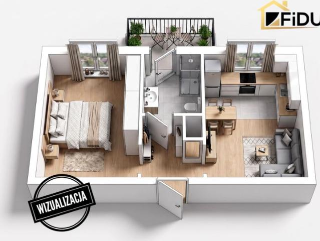 Obrońców Pokoju 33,50 m², Elbląg
