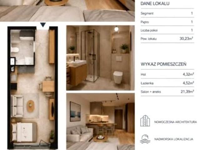 Ogrodowa 30,23 m², Ustronie Morskie