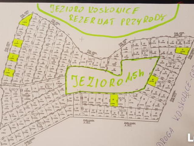 od 12000zl Dzialka Rekreacyjna Koskowice z własnym jeziorem