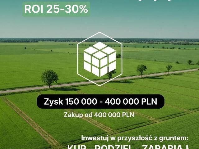 Inwestycyjna działka z MPZP i zyskami 150 400 tys. PLN
