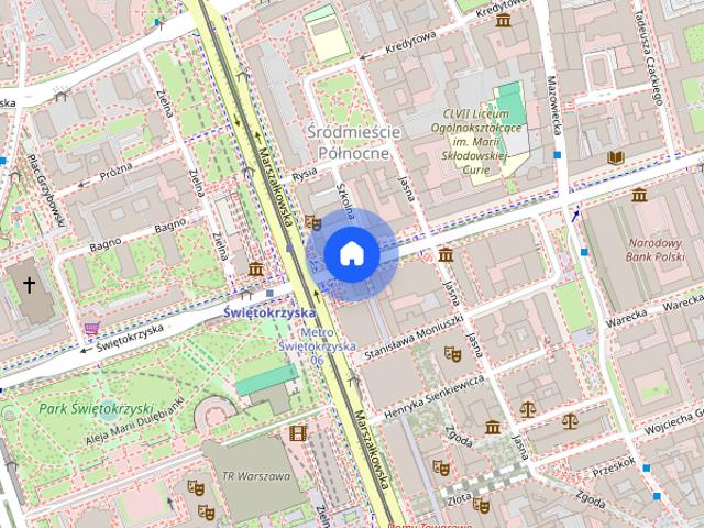 Однокімнатна квартира в центрі Варшави